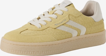 Baskets basses Tamaris en jaune : devant