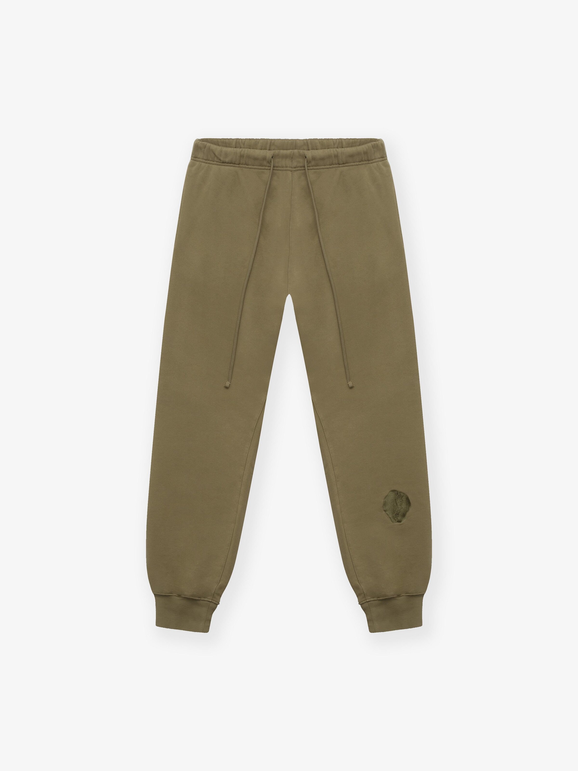 Loosefit Pantaloni 'Embroidered shell sweatpants' di BARRYAN in verde: frontale