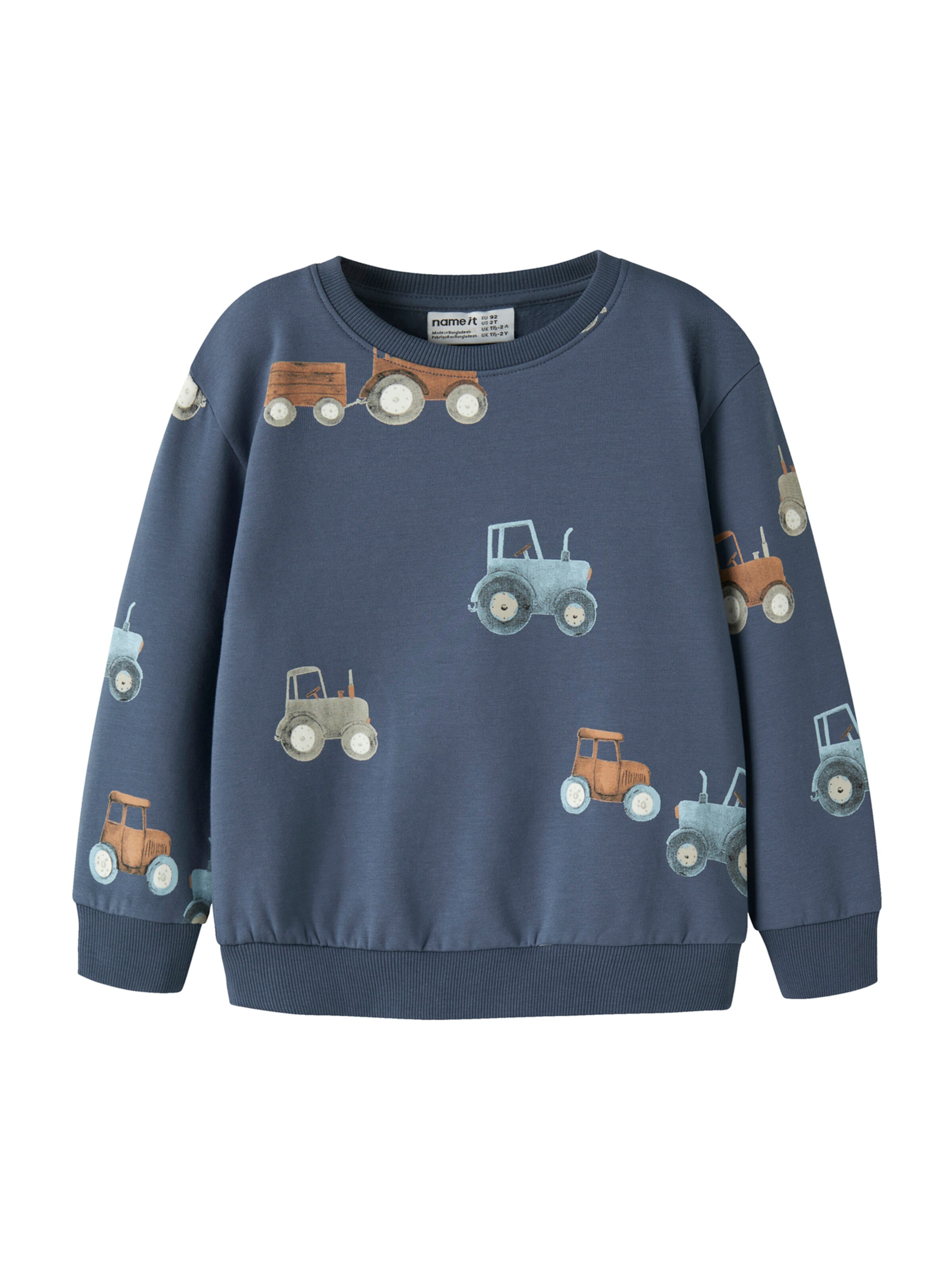 Sweat 'NMMFOTRACTOR' NAME IT en bleu : devant
