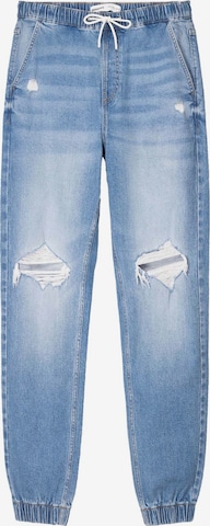 Jean Bershka en bleu : devant
