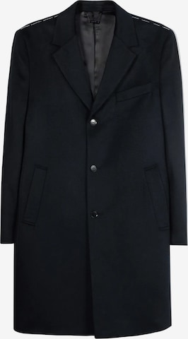 GOBI Cashmere Übergangsmantel 'Men’s Cashmere Coat with Notched Lapels' in Schwarz: Vorderseite