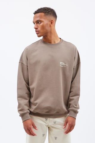 Dr. Denim Sweatshirt 'Philly' in Brown: front