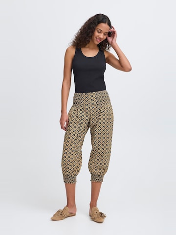 PULZ Jeans Tapered Harem trousers ' PZJill ' in Yellow