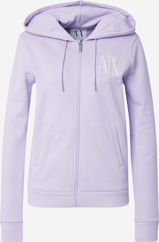 ARMANI EXCHANGE - Casaco em moletão '8NYM22' em roxo: frente