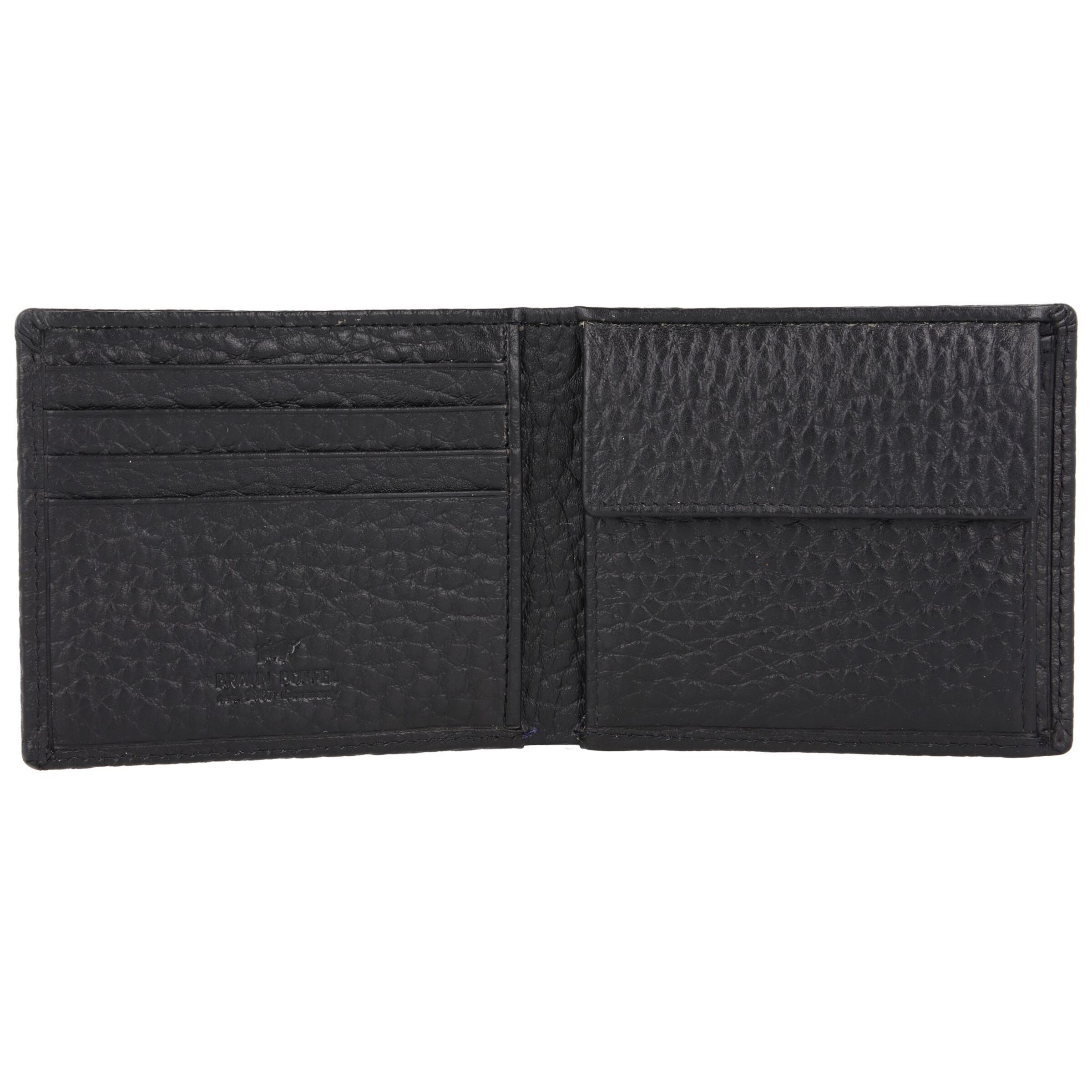 Portamonete 'Yannik' di Braun Büffel in nero