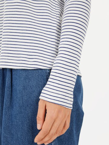 CAMEL ACTIVE Langarmshirt mit Rundhalsausschnitt in Blau