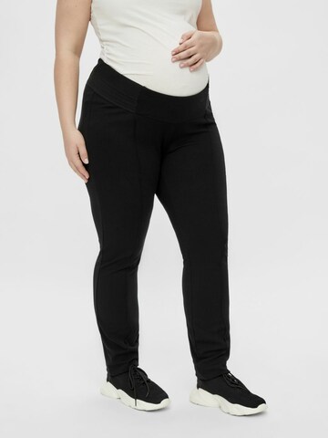 Mamalicious Curve - Skinny Leggings 'Reyna' em preto: frente