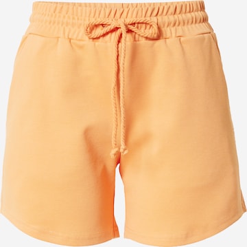 ICHI Широка кройка Панталон 'KATE' в оранжево: отпред