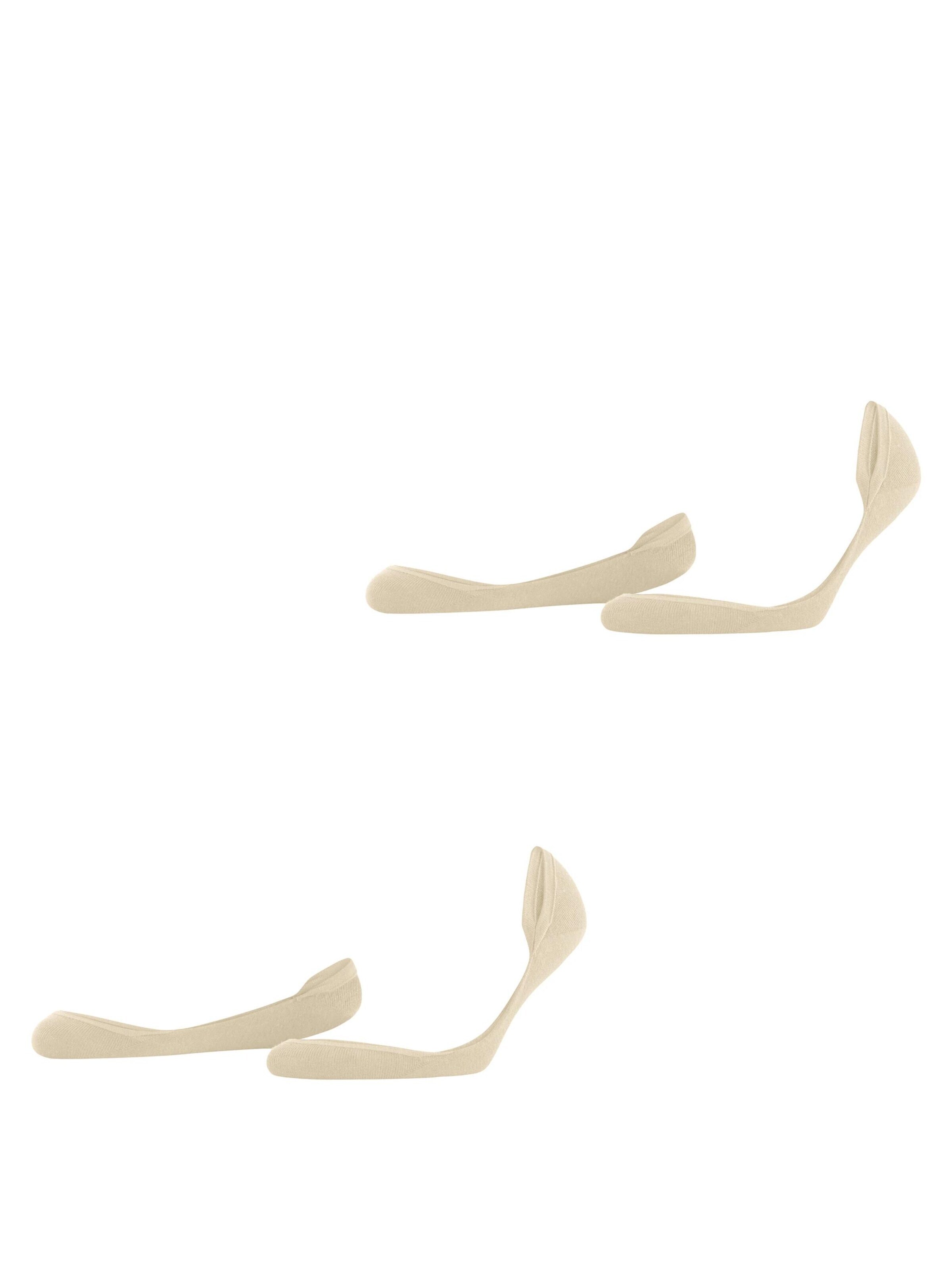 ESPRIT Socks 'Solid Low 2-Pack' in Beige: front