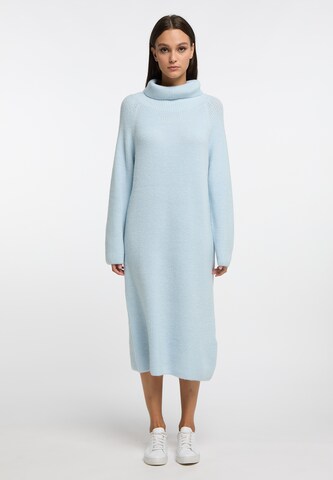 RISA Knitted dress in Blue: front