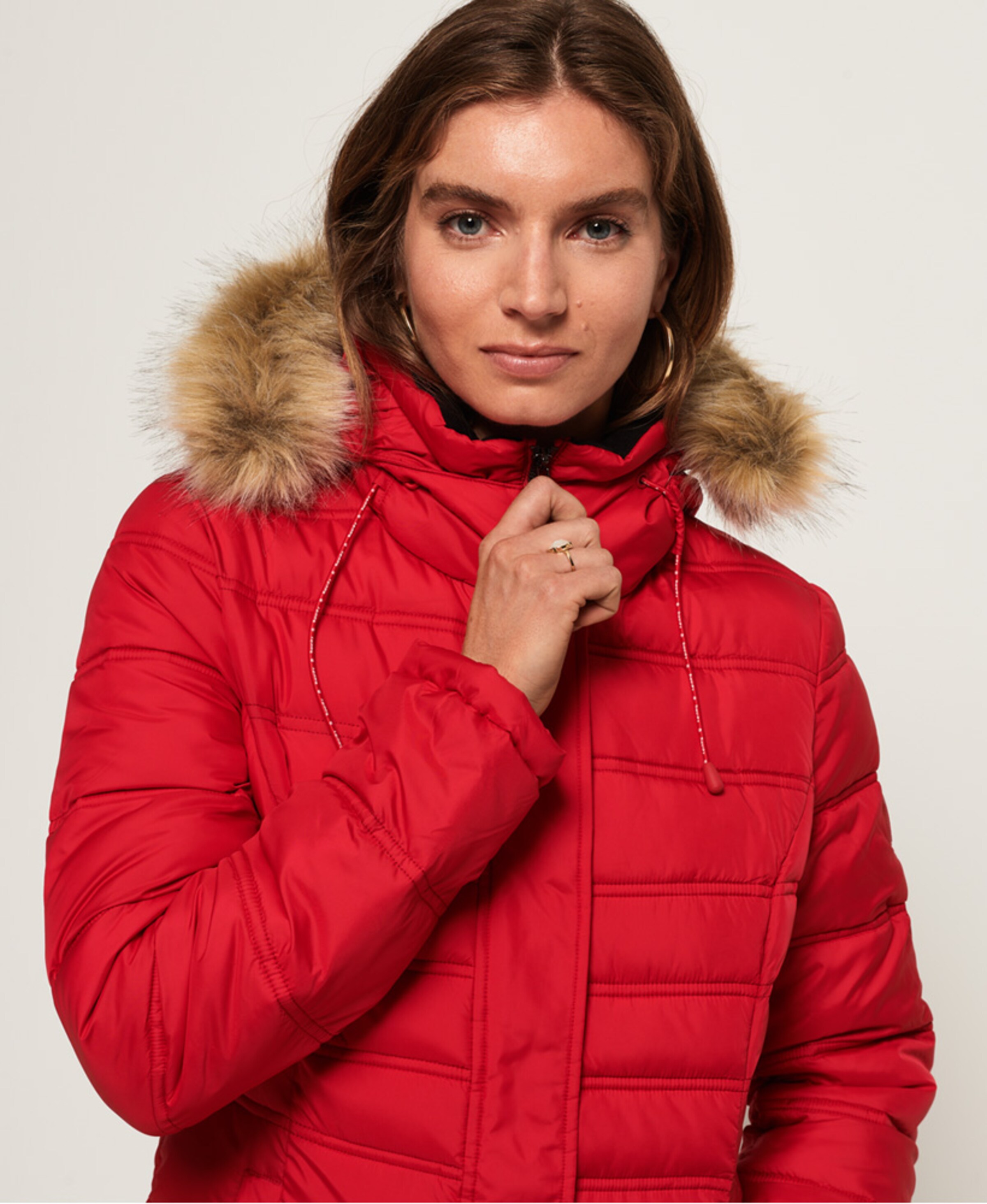 Frauen Jacken Superdry Jacke 'Fuji' in Rot - TI50868