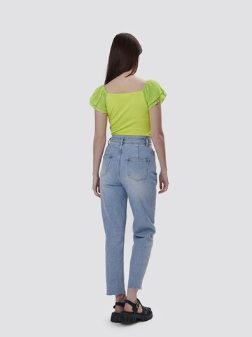 Effilé Jean Influencer en bleu