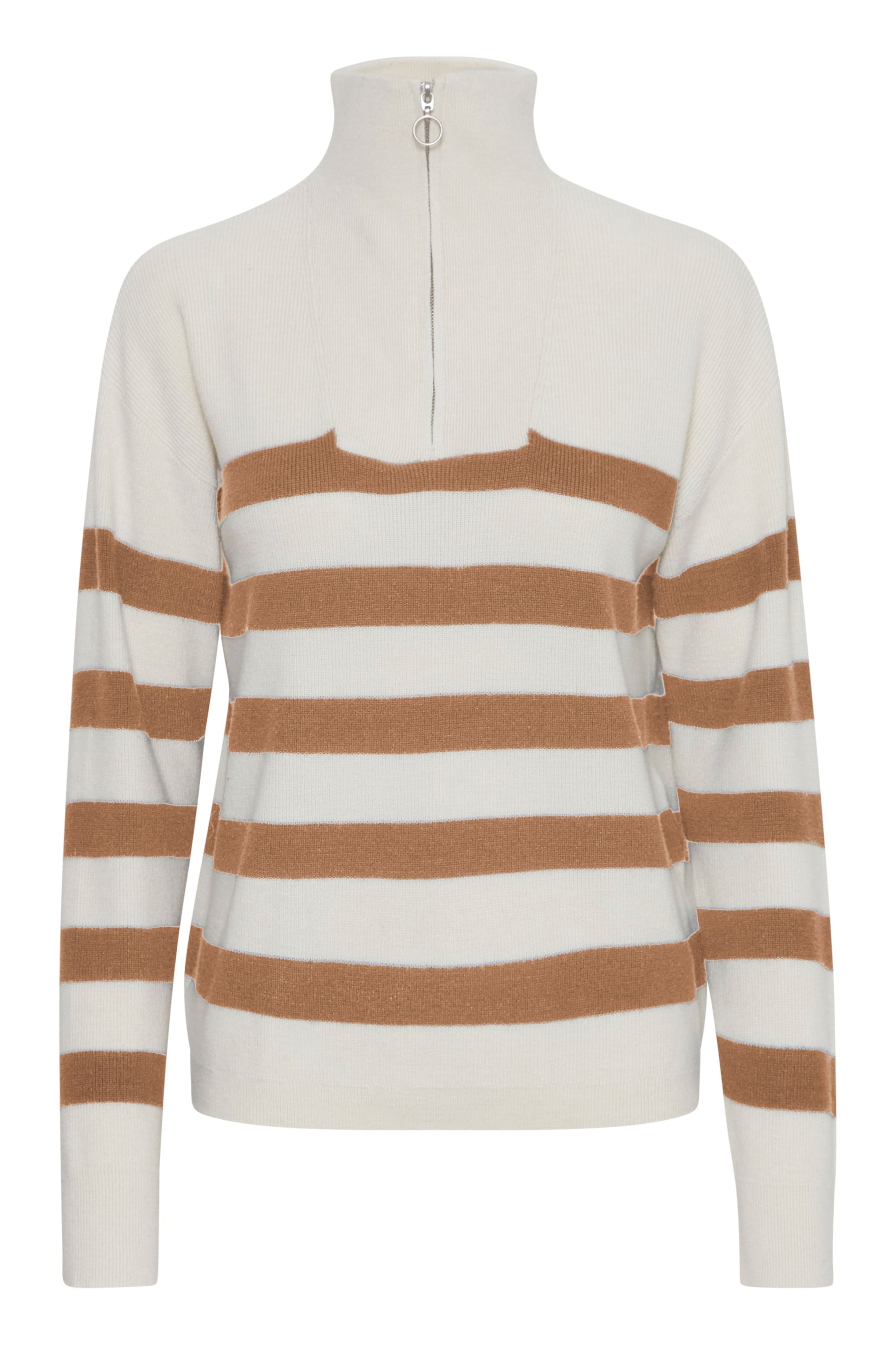 b.young Pullover 'Manina' i beige / brun, Produktvisning