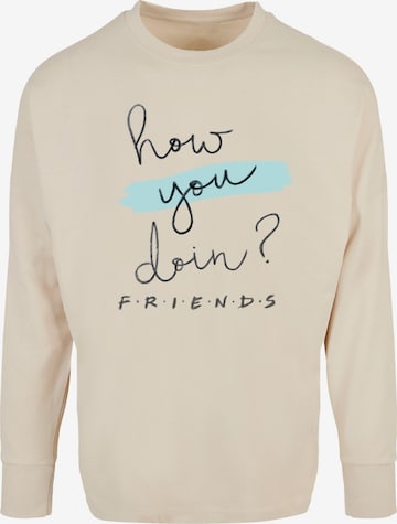 ABSOLUTE CULT Shirt 'Friends - How You Doin' in Beige: predná strana