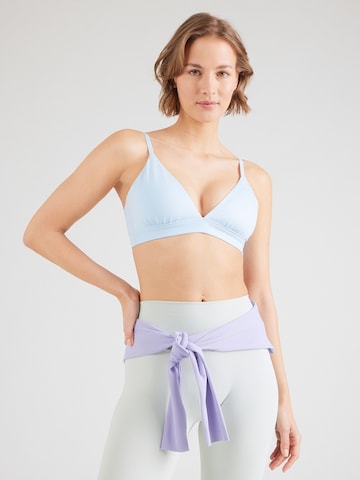 NIKE Triangel Sport bh in Blauw: voorkant