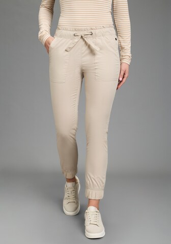 KangaROOS Regular Pants in Beige: front