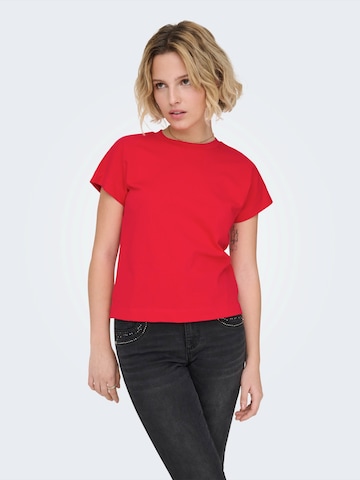 raudona ONLY Marškinėliai 'ONLERICA'