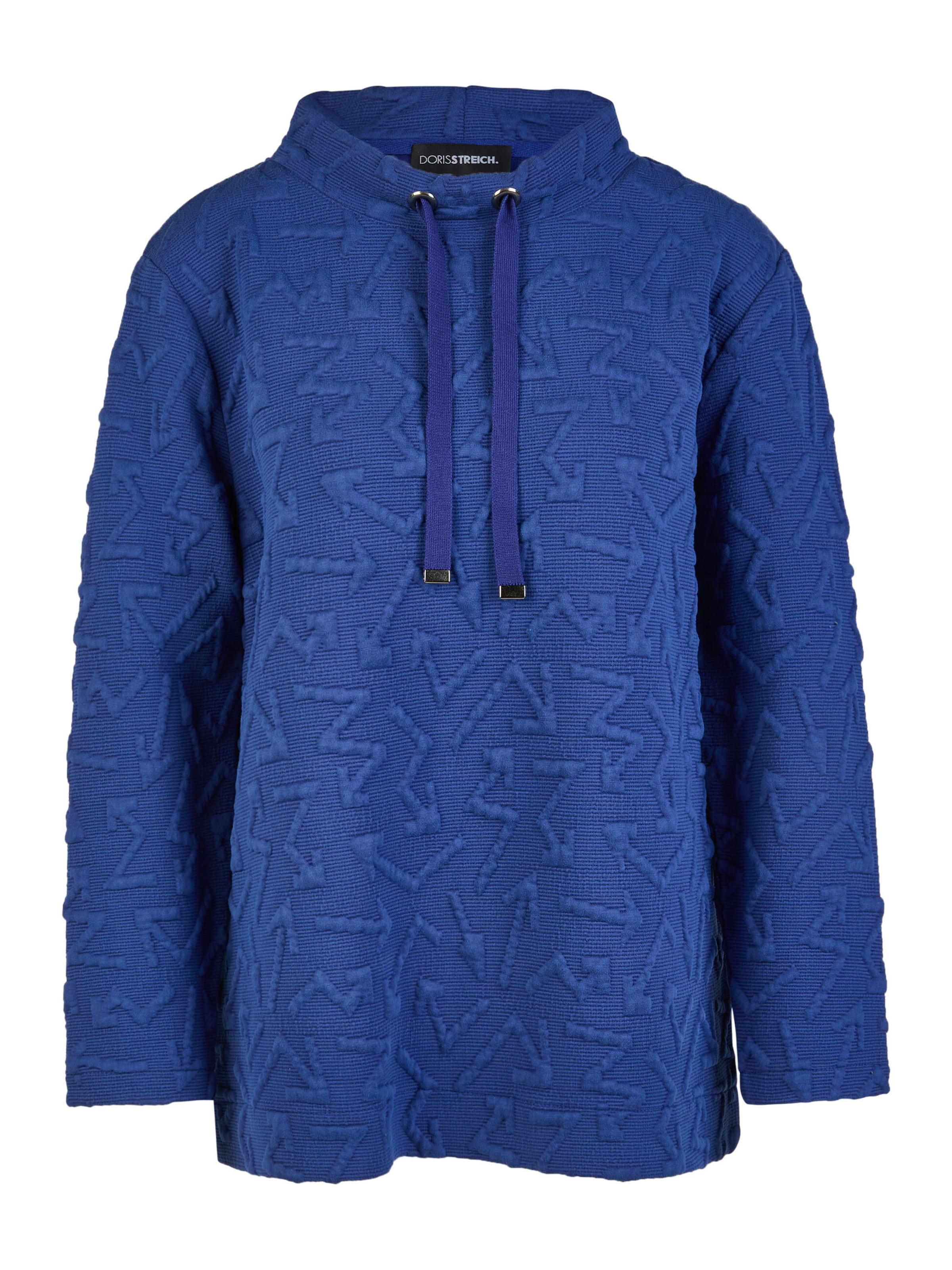 Sweat-shirt Doris Streich en bleu : devant