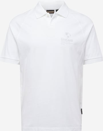 NAPAPIJRI Poloshirt  'SANTIAGO' in Weiß: predná strana