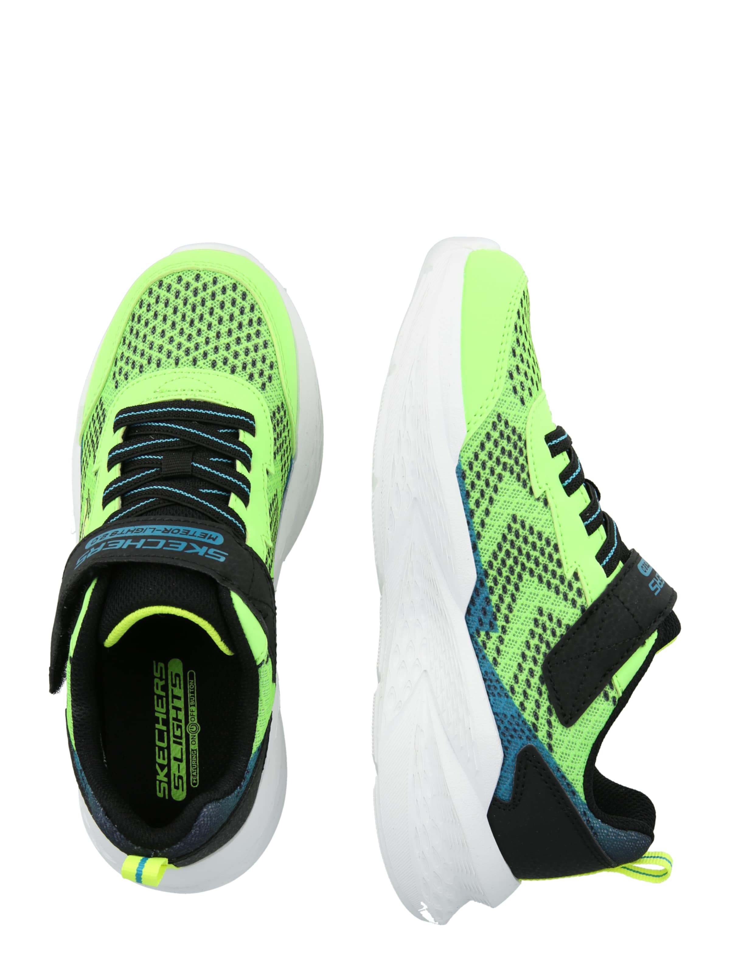 SKECHERS Superge 'Meteor-Lights 2.0' | zelena barva