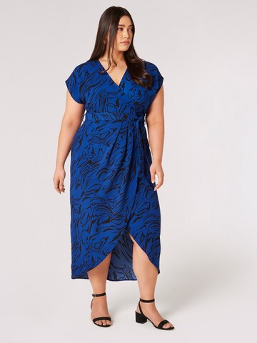 Apricot Dress in Blue: front