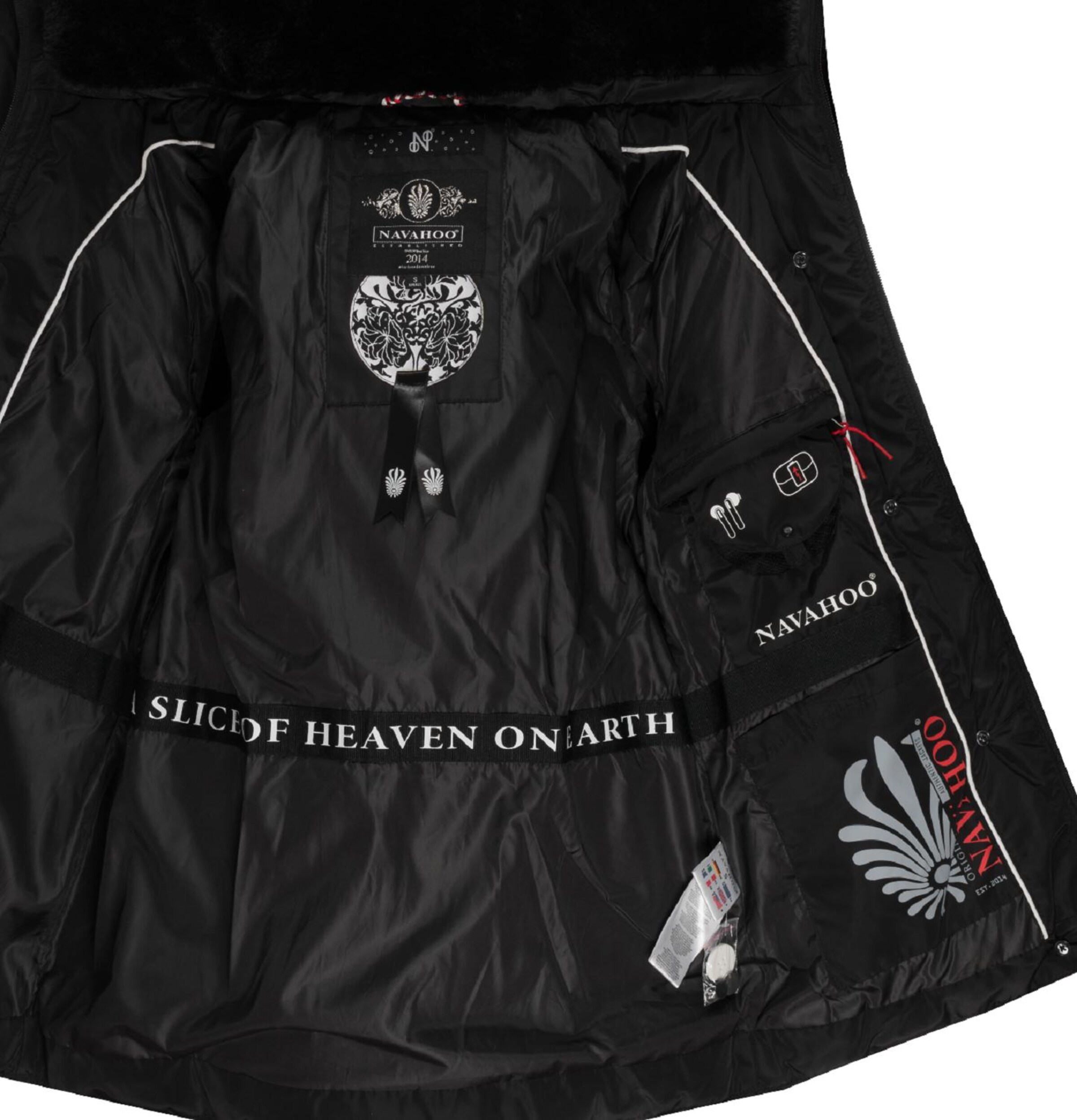 NAVAHOO Zimná bunda 'Wisteriaa' - Čierna