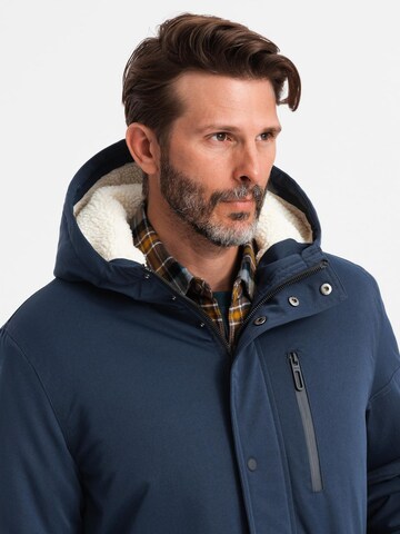 Ombre Winterparka 'OM-JALJ-0181' in Blauw