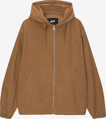 Pull&Bear Between-Season Jacket in Brown: front