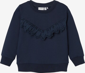 NAME ITSweater majica 'NASJA' - plava boja: prednji dio