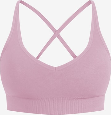 Smilodox Bustier Sport bh ' Cetrina ' in Roze: voorkant