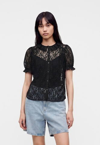 GAP Bluse in Schwarz