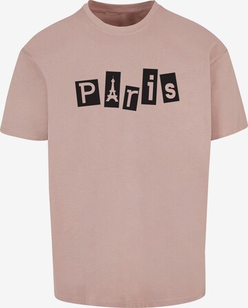Merchcode Shirt 'Paris' in Roze: voorkant