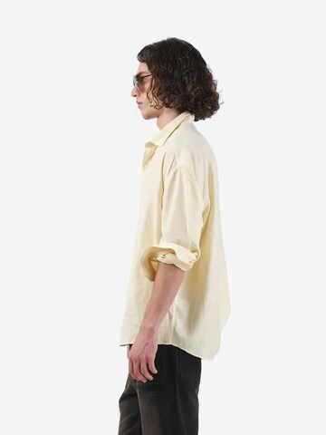 Giesto Comfort fit Button Up Shirt in Yellow