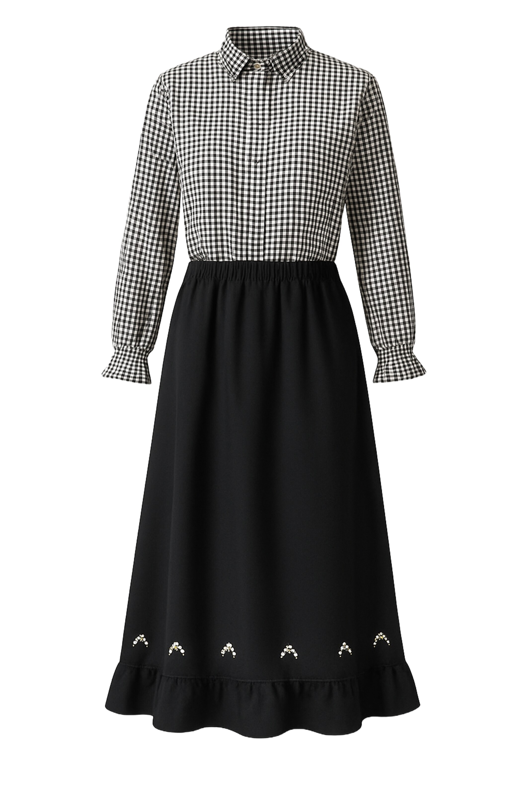 Touche Prive Suit in Black: front