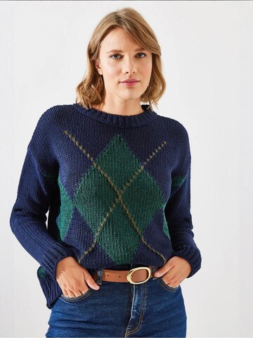 Bianco Lucci - Pullover em azul: frente