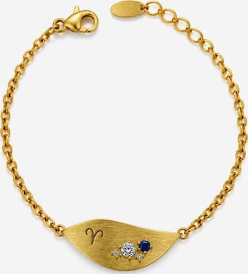 Bracelet '18k Gold Plated Aries | Ram Zodiac' Sally Jane Jewelry en or : devant