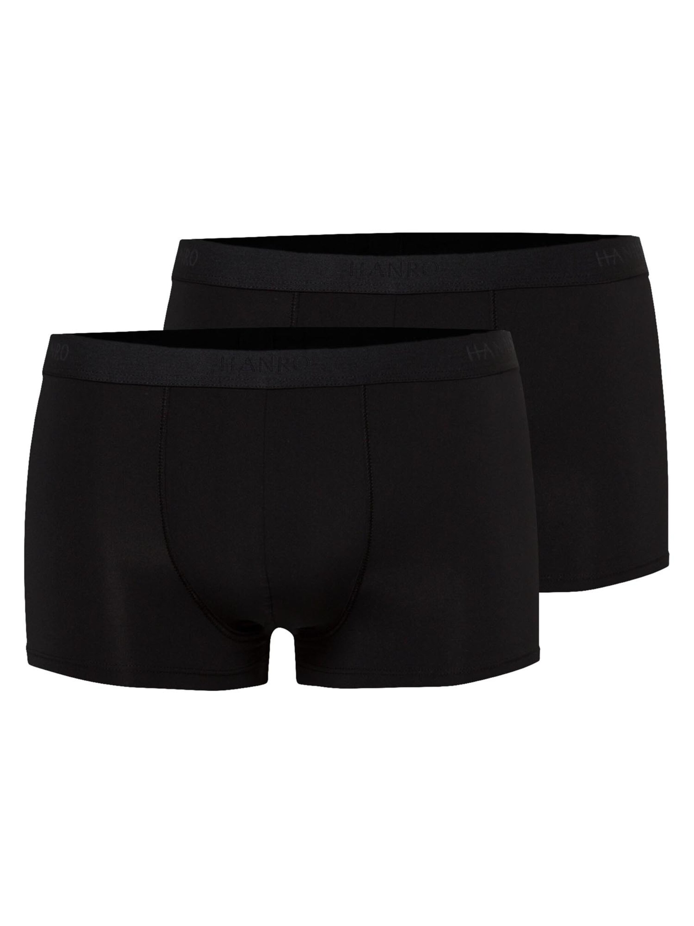 Hanro Boxer shorts 'Micro Touch' in Black: front