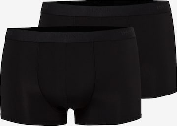 Hanro Boxershorts 'Micro Touch' in Schwarz: Vorderseite