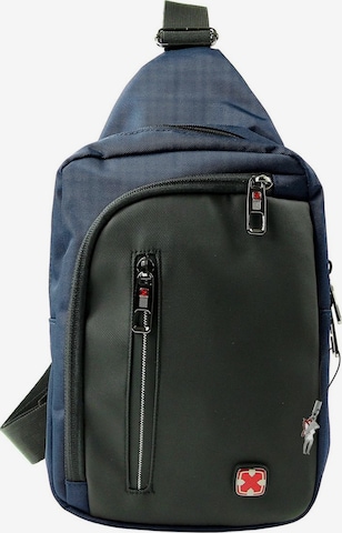 Borsa a tracolla di Travel N Meet in blu: frontale