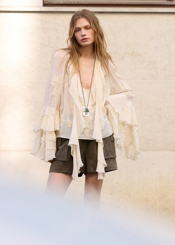 MANGO Blouse 'Gigi' in Beige