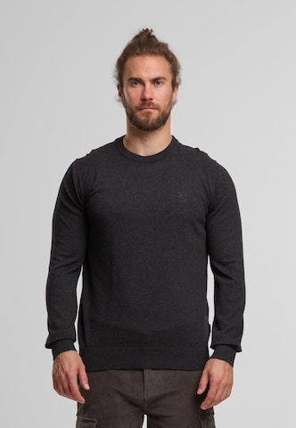 Pull-over 'Wildman' INDICODE JEANS en gris : devant
