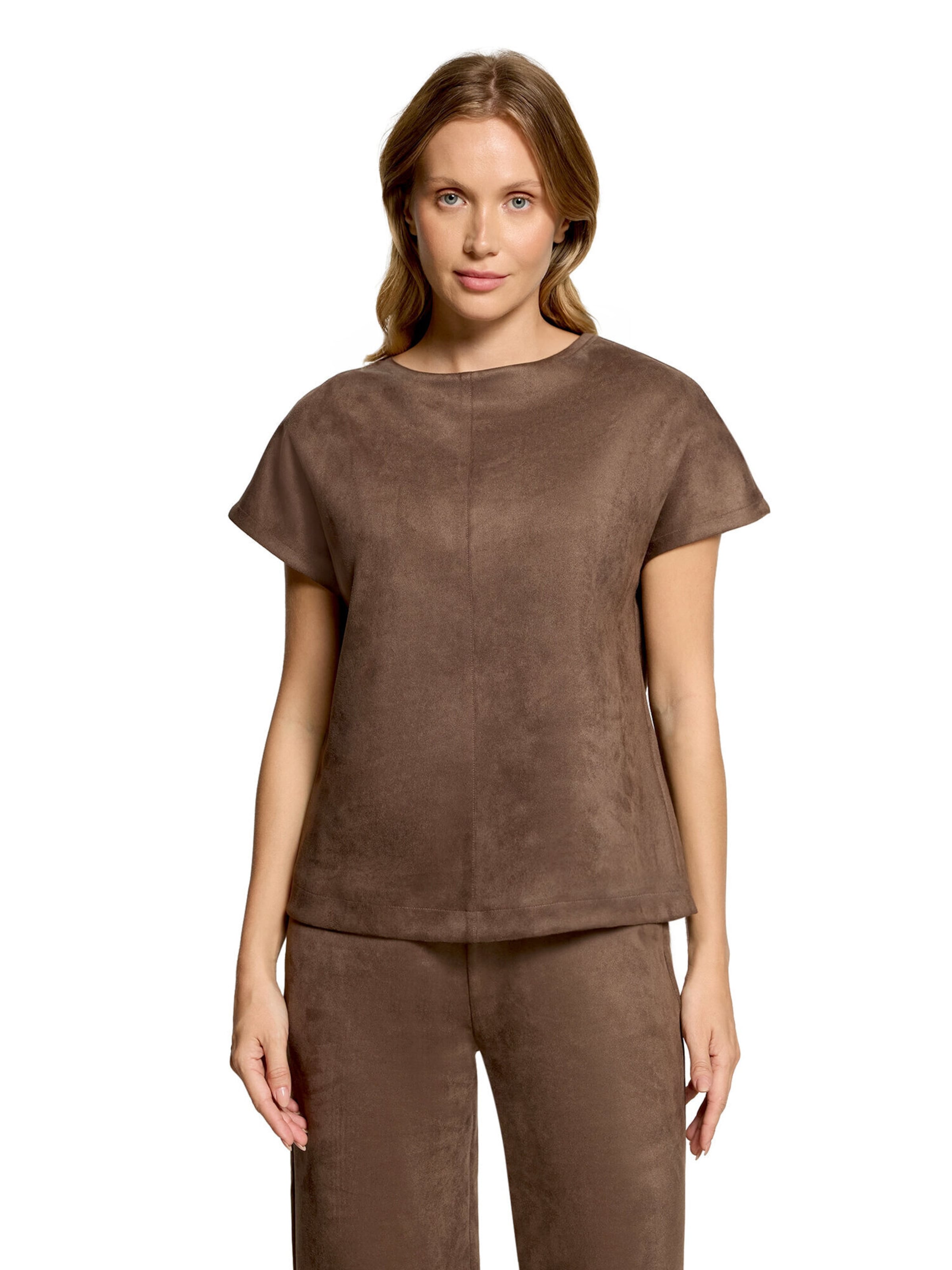 Cartoon Sweatshirt in Brown: front