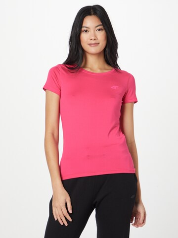 4F Functioneel shirt in Roze: voorkant