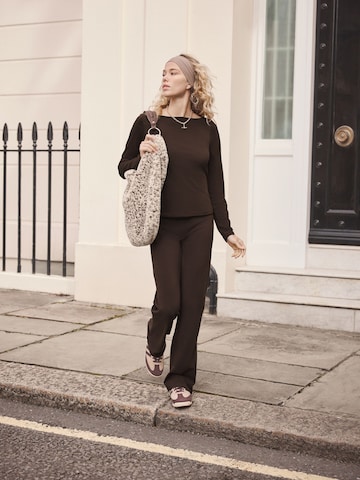 Next Flared Trousers in Brown