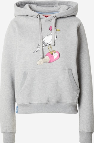 Sweat-shirt 'Sturmmöwin' Derbe en gris : devant