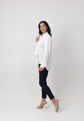 Chemisier Elara en blanc