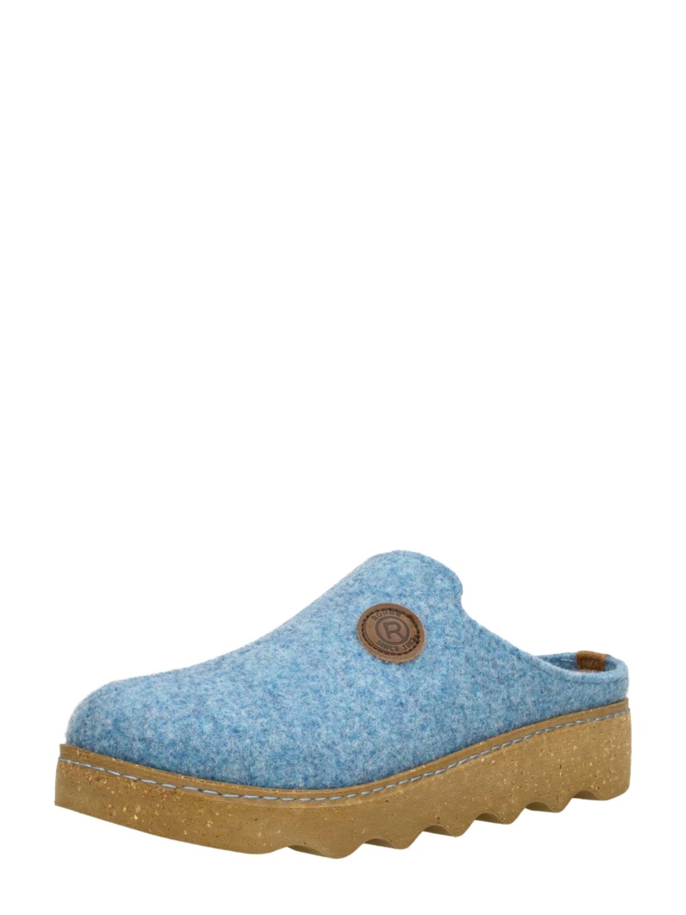 ROHDE Huisschoenen 'Pantoffels Open' in Blauw