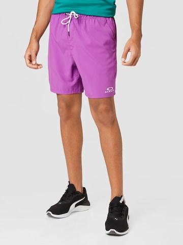 OAKLEY Workout Pants 'CLEAR LAKE' in Purple: front