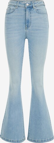 WE Fashion Flared Jeans in Blue: front