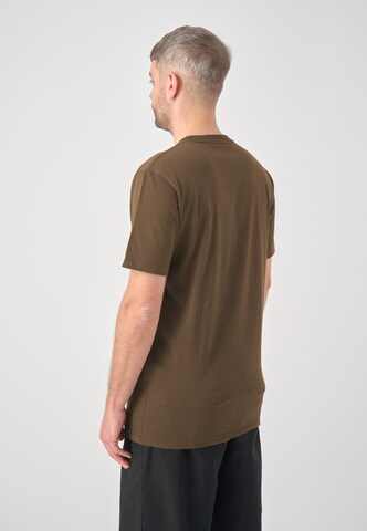 Cleptomanicx Shirt 'Hamburg Soup' in Bruin